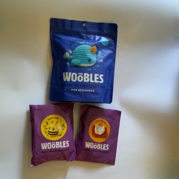 Bjørn the Narwhal Crochet Kit Plus Mini Baby Bee and Tiny Book for One Price - Picture 1 of 8